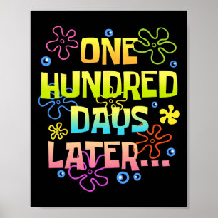 Poster Cem Dias Depois Humor 100 Dias De Escola Roupa
