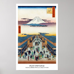 Pôster Cem vistas famosas de Edo Ando Hiroshige