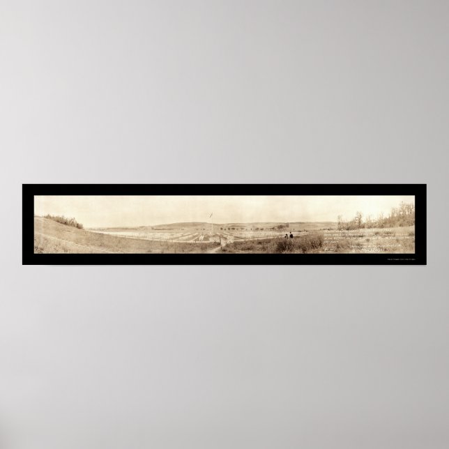 Pôster Cemitério Americano WI Foto 1919 (Frente)