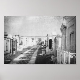 Poster Cemitério em Nova Orleans Louisiana