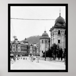 Pôster Cena 1912 da rua de Seoul, Coreia