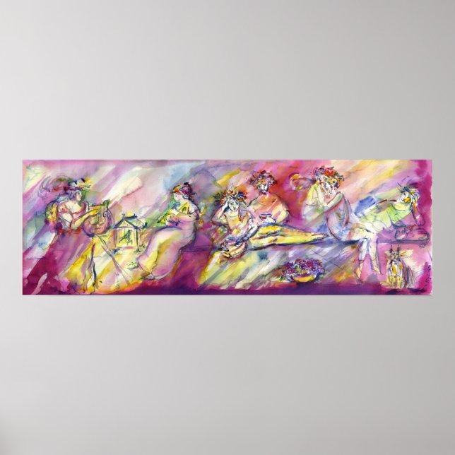 PÔSTER CENA BACCHANAL ANTIQUANTA COM MÚSICA (Frente)