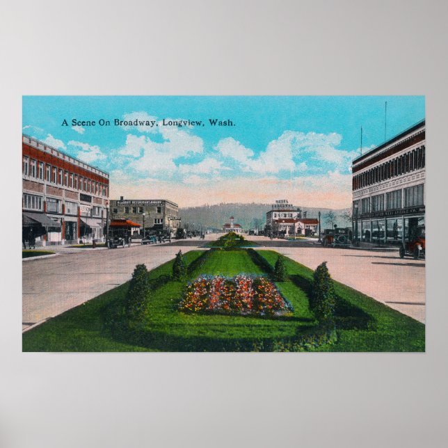 Pôster Cena BroadwayLongview, WA (Frente)