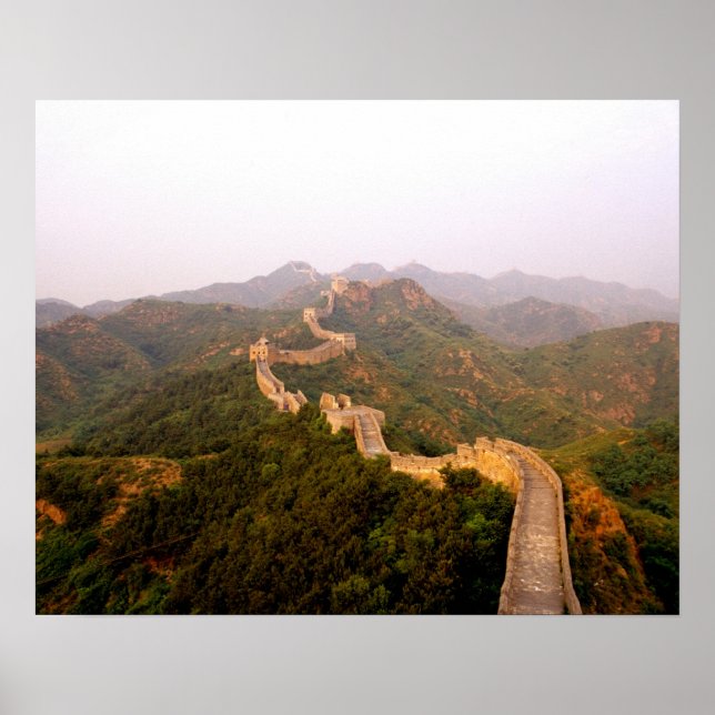 Pôster Cena colorida no Muro excelente da China em (Frente)