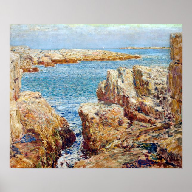 Poster Cena Costeira de Childe Hassam, Isles de Shoals (Frente)