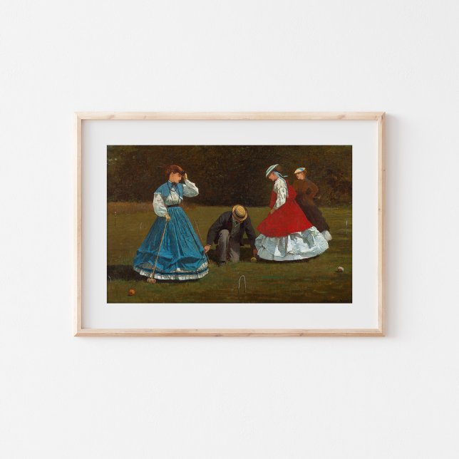 Poster Cena Croquet | Winslow Homer (Criador carregado)
