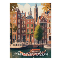 Cena da Arquitetura do Canal de Amsterdã Holanda