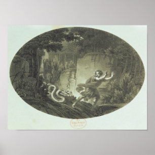 Poster Cena "da flauta mágica" por Mozart