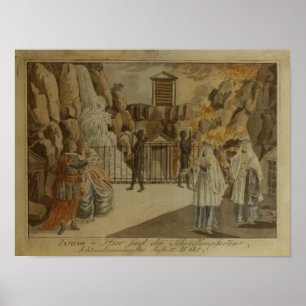 Poster Cena "da flauta mágica" por Mozart, 1795