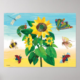 Poster Cena da flor do jardim de Eric Carle  