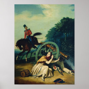 Poster Cena da guerra 1812 do Franco-Russo, 1830s