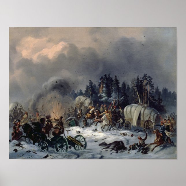 Poster Cena da Guerra Russo-Francesa em 1812 (Frente)