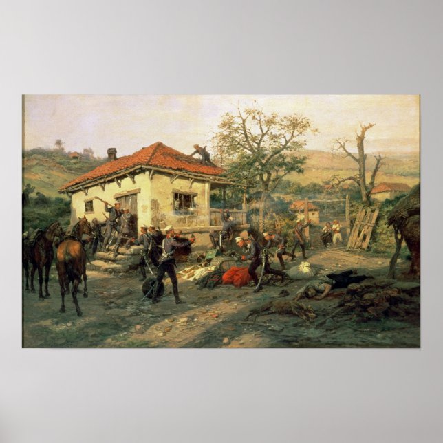 Pôster Cena da Guerra Russo-Turca (Frente)