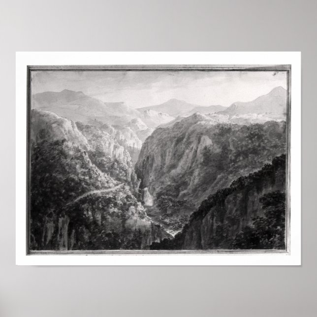 Pôster Cena da Nina na Ponte do Diabo com a Queda (Frente)