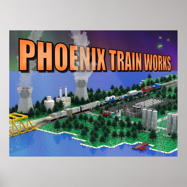 Poster Cena da PTW Atomic Train e Usina de Energia (Frente)