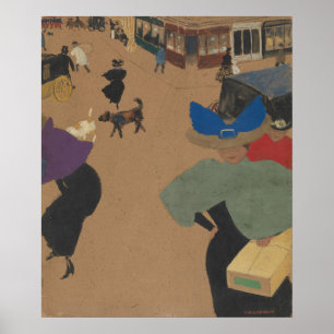 Pôster Cena da rua em Paris