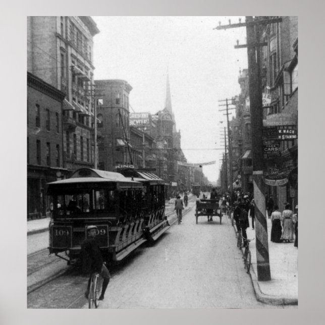 Pôster Cena da Rua Toronto, 1900 (Frente)