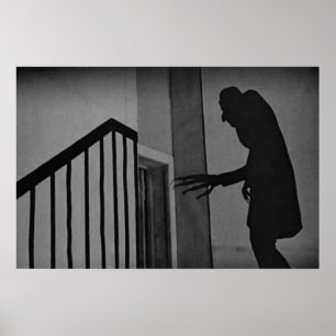 Poster Cena da sombra de Nosferatu do vintage
