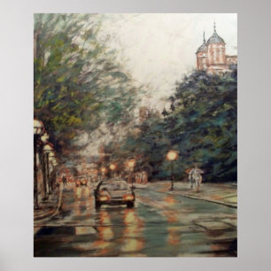 Poster Cena da Universidade de Michigan Lawquad por volta