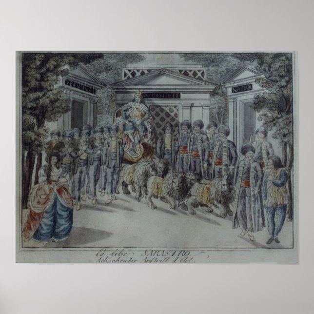 Pôster Cena de "A Flauta Mágica" (Frente)