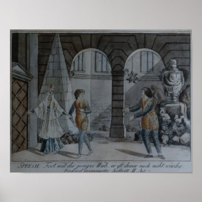 Pôster Cena de "A Flauta Mágica" (Frente)