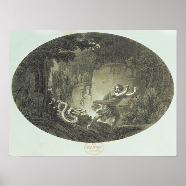 Poster Cena de "A Flauta Mágica" de Mozart (Frente)