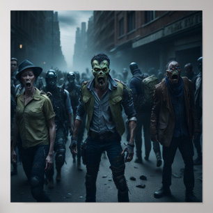 Poster Cena de Apocalipse Zumbi