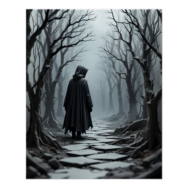 Pôster Cena de Assalto de Papercraft Florestal (Frente)