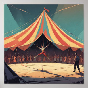 Poster Cena de Circo Minimalista