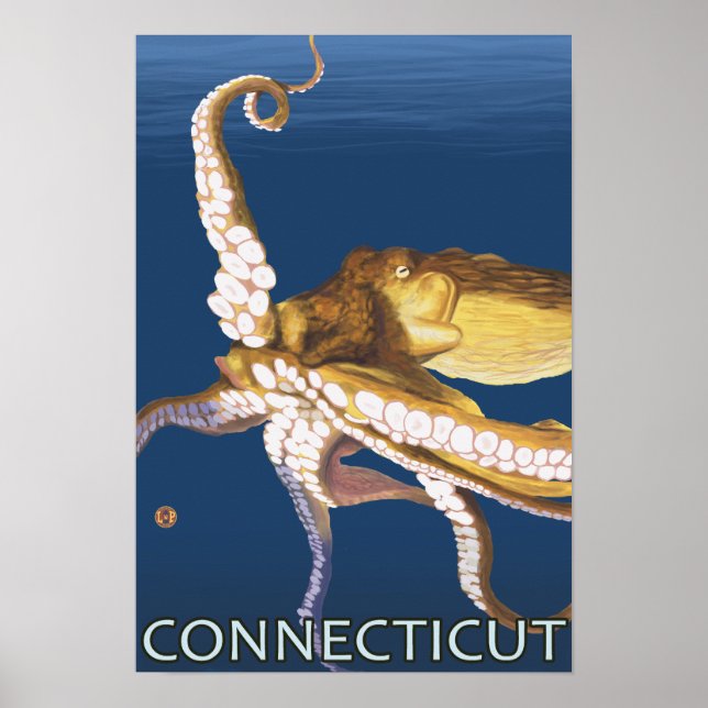 Pôster Cena de ConnecticutOctopus (Frente)