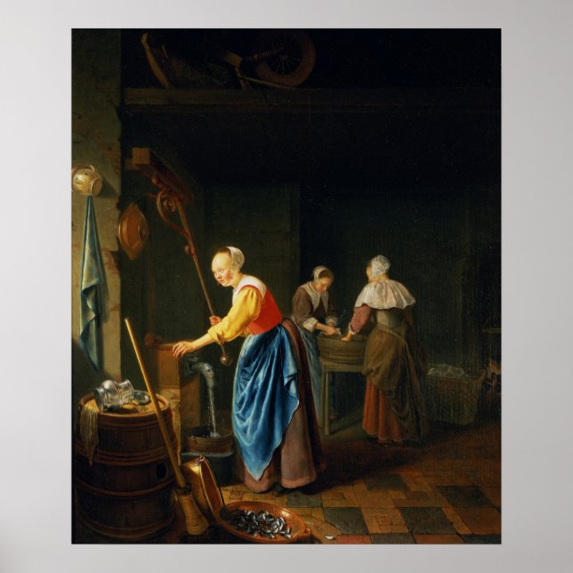 Poster Cena de cozinha (Frente)