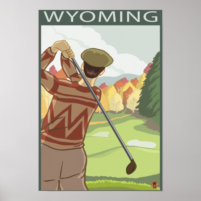 Pôster Cena de GolferWyoming (Frente)