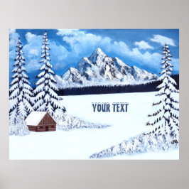 Poster Cena de Inverno Mágico