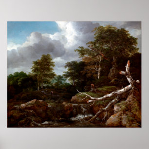Poster Cena de Jacob camionete Ruisdael Floresta