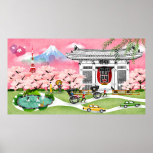 Poster Cena de Japão