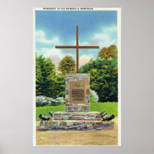 Poster Cena de Marquês de Montcalm Monumento