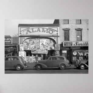 Poster Cena de Minneapolis Streeet, os anos 30