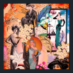 Poster Cena de Moda Art Deco<br><div class="desc">Arte Deco Fashion Scene,  Time Gone By Wall Art. Art Deco style temed 20's e 30's clip art in multi color display.</div>