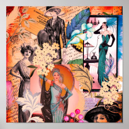 Poster Cena de Moda Art Deco