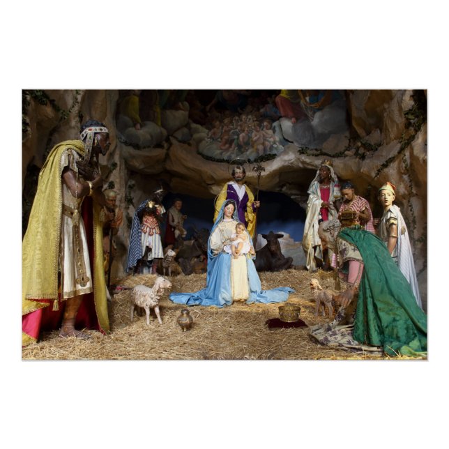 Pôster Cena de Natal Antiquada (Frente)