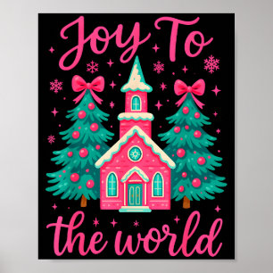 Poster Cena de Natal Cristã Alegria Para o Mundo