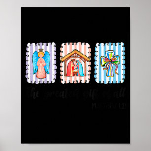 Poster Cena de Natal Cristã Jesus Fé Crença
