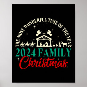 Poster Cena de Natividade Natal Cristão, Xmas 2024 Match