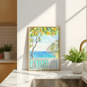 Poster Cena de natureza do mar no terraço da limonada da