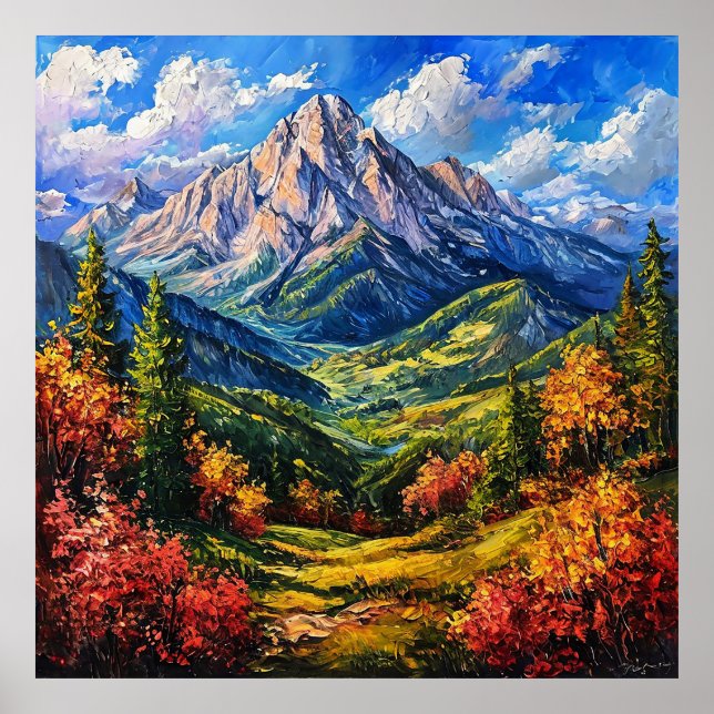 Poster Cena de paisagem deslumbrante (Frente)
