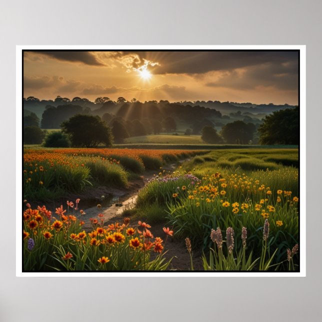 Poster Cena de Paisagem Serene Nature (Frente)