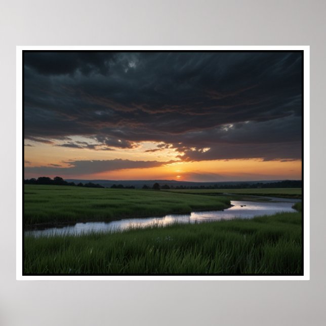 Poster Cena de Paisagem Serene Nature (Frente)
