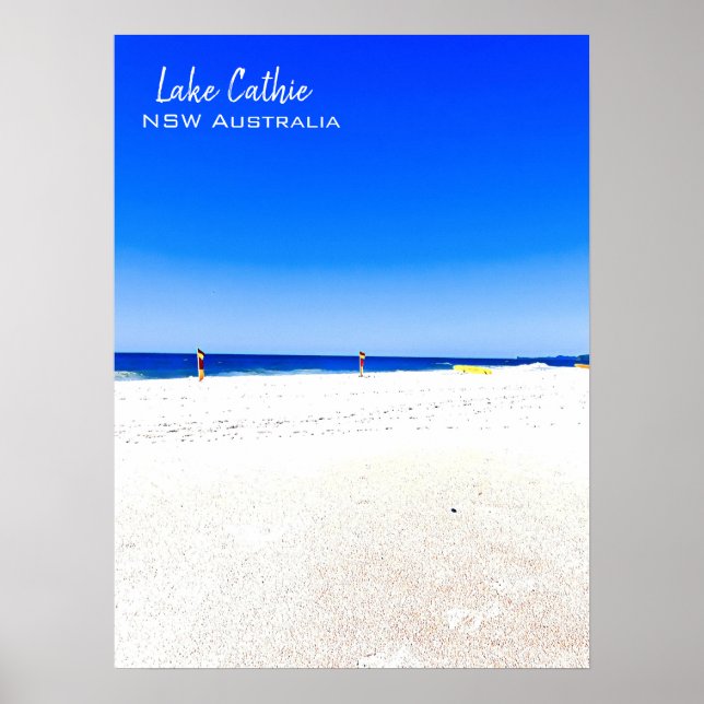 Poster Cena de praia de Port Macquarie, Austrália (Frente)