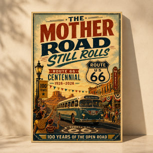 Poster Cena de Rua da Celebração do Centenário da Rota 66