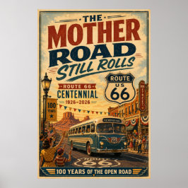 Poster Cena de Rua da Celebração do Centenário da Rota 66